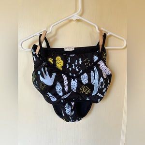 Thief & Bandit Two-Piece Swimsuit / Bikini - Size M, Black Background